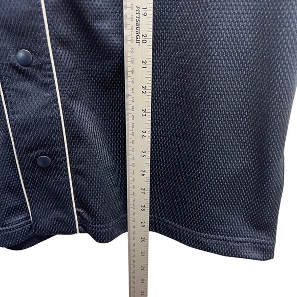 Adidas Men's Sport‎ Athletic Streetwear Jersey Blue Three Stripe - Picture 9 of 9